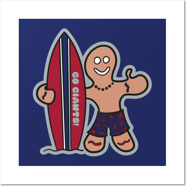 Surfs Up for the New York Giants! Wall Art by Rad Love